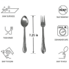 24 Pieces Stainless Steel Forks And Spoons Flatware Tableware Set Kitchen