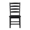 Modern Contemporary Black White 7pc Dining Set Table and 6 Side Chairs Set Wooden Kitchen Dining Furniture Casual Style