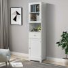 2 Doors 1 Pumping 1 Shelf Bathroom Cabinet White