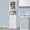 2 Doors 1 Pumping 1 Shelf Bathroom Cabinet White