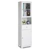 2 Doors 1 Pumping 1 Shelf Bathroom Cabinet White