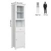 2 Doors 1 Pumping 1 Shelf Bathroom Cabinet White