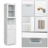 2 Doors 1 Pumping 1 Shelf Bathroom Cabinet White