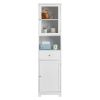 2 Doors 1 Pumping 1 Shelf Bathroom Cabinet White