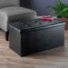 Ashford Ottoman with Storage Faux Leather